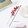 Frutas Vermelhas e Bagas Decorativas para Chá de Casa Nova, Frutas Wintergreen para Decoração de Casa, Arranjos de Flores para Sala de Estar, Flores Artificiais Atacado
