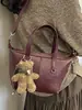 Yuezi 2026 Otoño/Invierno Nueva Bolsa de Gran Capacidad Bolso de Hombro Simple Retro Bolso de Axila Bolso Tote Casual para Viajes