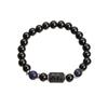 Pulsera de doce constelaciones hecha a mano al por mayor pulsera vintage de imitación de ágata obsidiana Amazon Yiwu con accesorios de Yiwu