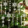 Decoração de Natal Floco de Neve Coração Gota de Água Conjunto de Pingentes Acessórios de Decoração Feriado Casamento Shopping Pingente Criativo