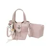 Bolsa Feminina 2026 Venda Quente Novo Estilo Textura de Alta Qualidade Luxo Leve Cesta de Piquenique Manual Bolsa Balde Bolsa Transversal de Nicho Coreano