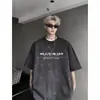 Camiseta de Manga Corta Estilo Americano Tie-Dye para Hombre, Nuevo Modelo Verano 2025, Marca Fresca y de Moda, Camiseta Resistente de Manga Media Holgada para Adolescentes