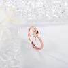 Anillo de Circonita de Plata de Ley 925 de Verano Versátil con Diseño Nicho para Mujer, Anillo Abierto Ins de Gama Alta, Joyería que no se Desvanece