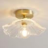 Lustre de Latão e Vidro Estilo Nórdico Minimalista Japonês Retro Nostálgico Casa de Hóspedes Balcão de Bar Entrada Varanda Cabeceira Lâmpada de Entrada