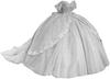 Vestido de Rendimiento para Adultos Europeo y Americano AliExpress Baile Fuera del Hombro Falda Grande Calcomanía Floral Vestido Ventura Hilo de Color Vestido de Noche