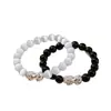 Novo Bracelete de Casal Pixiu com Pedra Olho de Gato Estilo Chinês para Homens e Mulheres, Alto Padrão, Atrai Riqueza, Boa Sorte Bracelete de Obsidiana