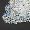 Cuentas de vidrio transparentes y coloridas sin agujero, cuentas de burbuja, bricolaje, cristal, epoxi, relleno de caviar, manicura, funda de teléfono, joyería