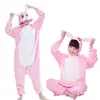 Pijama de una pieza de dibujos animados de conejo azul transfronterizo para Otoño e Invierno, Sudadera de Pikachu, Ropa para el hogar que se puede usar en la calle