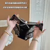 Estilo Pura Luxúria Confortável Seda Sedosa e Cetim Tecido Calcinhas de Renda Sexy Recortadas Respiráveis Cintura Média Cuecas Femininas