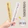 Régua transparente de desenho animado como presente de recompensa para crianças, material escolar para a aula, régua criativa prática histórica para o volta às aulas