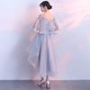Vestido Gris para Dama de Honor 2026 Nuevo Estilo para Fiesta Anual de la Alta Sociedad, Vestido Diario de Noche tipo Hada para Mujer, Venta al por Mayor desde Fabricante, Verano