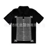 Europeu e Americano 2026 Comércio Exterior Y2K Retro Punk Americano Manga Curta Estampado Camisa Polo T-shirt High Street Casual Wear Ootd