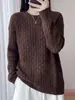 Nuevo Top de Punto de Cuello Redondo con Manga Larga y Hilo Dorado Calado de Piel de Mapache Otoño/Invierno 2026 para Mujer, Top Básico