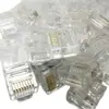 Cable de red plano especial corto Cabeza de cristal ultra-cinco red RJ45 Cabeza de cristal 8P8C corta plana Cabeza de cristal