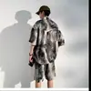 Fabricante Directo Estilo Chino Traje Tang Camisa de Manga Corta para Hombre Verano Versátil Delgada Cuello Mao Manga Media Moda Hombre