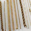 Venda Direta da Fábrica Joias Estilo Europeu com Corrente, Unissex, Corrente Cobra Cravejada com Diamantes, Colar de Metal, Acessórios de Corrente para Pingente