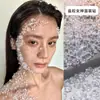 Accesorios de chapa para la cara maquillaje de ojos para novias maquillaje de escenario infantil parche decorativo facial de mariposa de perla y diamante brillante para conciertos