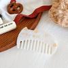 Pente de Gato Retro Fofo de Acetato Coreano com Dentes Largos Portátil para Higiene Pessoal Exquisito Estampa de Leopardo Pente Anti-Estático para Cabelo