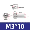 Aço inoxidável 304 DIN912 Cabeça de copo arruela de mola hexagonal parafuso de máquina de combinação dupla cabeça cilíndrica recartilhada M3M8