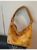 Bolsa de Mão Tendência Estilo Coreano 2025 Transfronteiriça Pequena Fresca com Laço Bolsa de Axila Casual Tote de Grande Capacidade