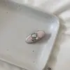 Pinza para el Cabello de Estrella de Mar con Pedrería Rosa Dulce Fresca Picante Estilo Chica para Mujeres con Diseño de Nicho Accesorio para Flequillo Lateral