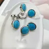 Fivela de Metal Colorida com Contas Estilo Chinês Retro para Jaquetas de Couro, Camisas, Casacos, Ternos e Decoração de Jeans