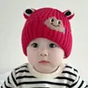 Gorros para Bebés y Niños Pequeños para Otoño e Invierno Engrosados Lindos de Rana para Bebé Niño y Niña Gorros de Lana Tejida a Prueba de Viento y Cálidos