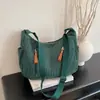 Bolsa de Bollo Verano Nueva de Pana Cruzada Gran Capacidad Campus Moderna Versátil Casual Bolso de Hombro Bolsa de Tela