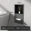 Papelera de Acero Inoxidable Nicho de Pared Empotrado Baño Inodoro Nicho de Pared Gabinete al Lado del Inodoro Estante de Almacenamiento Caja de Pañuelos Fija