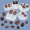 5 biscoito wafer chocolate doce silicone molde DIY assar vela bolo decoração em estoque atacado