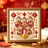 Nuevo Pack de Materiales DIY Pintura de Diamantes Cinco Caminos hacia la Riqueza Pintura de Perlas Hecha a Mano Pintura Decorativa para Pasillo