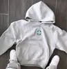 Nova Moda Outono e Inverno Marca Tendência Moletom com Capuz Estampado Manga Longa Conjunto Jaqueta Versátil Casual Masculina Tendência
