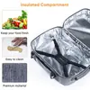 Bolsa Térmica Popular Personalizada Transfronteriza, Bolsa Térmica de Cocción Lenta de Doble Capa, Transportador de Pasteles Aislado, Bolsa Refrigeradora para Cazuelas, Bolsa de Picnic