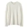 Suéter de Cachemir 100% Puro Nuevo Estilo Otoño e Invierno 2026, Patrón Trenzado Ola Cálida, Suéter de Cuello Redondo Versátil para Mujer, Ropa Interior
