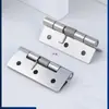 Dobradiça de mola dobrável em aço inoxidável 304, fechador automático de porta com retorno, dobradiça de mola de torção dobrável