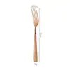 Juego de Cuchillo, Tenedor y Cuchara de Acero Inoxidable Estilo Occidental Retro con Relieve de Patrón de Trigo para Cruce de Fronteras, Cuchillo y Tenedor de Steak de Lujo para Hotel, Juego de Cubiertos Occidentales