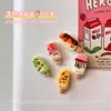 Mini Ímã de Picolé de Simulação Adesivo de Geladeira Criativo DIY Verão Refrescante Sorvete Decoração de Casa Adesivo Magnético de Recado