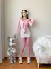 Meias arrastão estampa floral rosa influencer meias pretas meias finas de base meias de rede jacquard vazado meias 3116
