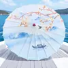 Link exclusivo único grande médio bambu rima link único guarda-chuva artesanato guarda-chuva estilo antigo papel óleo guarda-chuva barraca venda quente