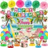 Decoração para Festa de Aposentadoria de Novo Produto Adereços Decoração Preta e Dourada para Festa de Aposentadoria Suprimentos para Decoração de Festa de Aposentadoria