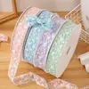 Cinta de Copo de Nieve con Borde Ondulado de 5 cm, Cinta de Gasa de Copo de Nieve, Accesorios para el Cabello, Moño, Accesorios para la Ropa, Decoración de Cajas de Regalo, Cinta Hueca