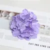 Flores de hortênsia artificiais para casamento, flores artificiais em cores de outono para decoração de salão de casamento, arranjos de flores artificiais, decorações de corredor, flores de seda amarelas