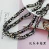 Rueda de cristal con cuentas de agujero pasante corte fino tierras raras fabricantes mayoreo joyería hecha a mano DIY pulsera collar cuentas sueltas
