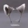 Diadema de Orejas de Gato Diadema de Cabeza de Zorro Accesorio para el Cabello Femenino Perro Lobo Orejas de Animal Pinza para el Cabello Pinza para el Cabello con Cascabel Accesorio Decoración Cosplay