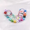 Acessórios Criativos Coloridos de Sino de Fio Esmaltado para Chaveiro de Contas DIY Pingente para Bolsa de Brinquedo de Pelúcia