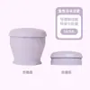 Copo de Água Dobrável de Silicone Cor Macaron, Grau Alimentício, Resistente a Altas Temperaturas, Copo Portátil para Enxágue Bucal, Copo de Compressão Dobrável para Viagem ao Ar Livre
