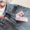 Shorts Jeans Lavado Europeu de Alta Durabilidade para Mulheres, Estilo Coreano de Verão Cintura Alta Solto Emagrecimento Versátil Perna Larga Linha A Hot Pants