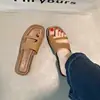 Nuevas Pantuflas de Verano sin Cordones para Mujer, Sandalias Romanas Retro Simples sin Cordones, Sandalias Antideslizantes para Exteriores y Playa
