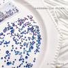 Arte de Unha Diamantes Redondos Coloridos Pequenos Misturados Laváveis Não Caem Fundo Quente Fundo de Tela Lavável Misturado Diamantes Planos Coloridos Ornamentos de Diamante para Unhas