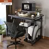 Escritorio de computadora, escritorio de gaming pequeño, mesa de escritorio para uso doméstico, mesa de comedor para dormitorio, adecuado para colocar una computadora, escritorio de estudio para estudiantes y escritorio de oficina